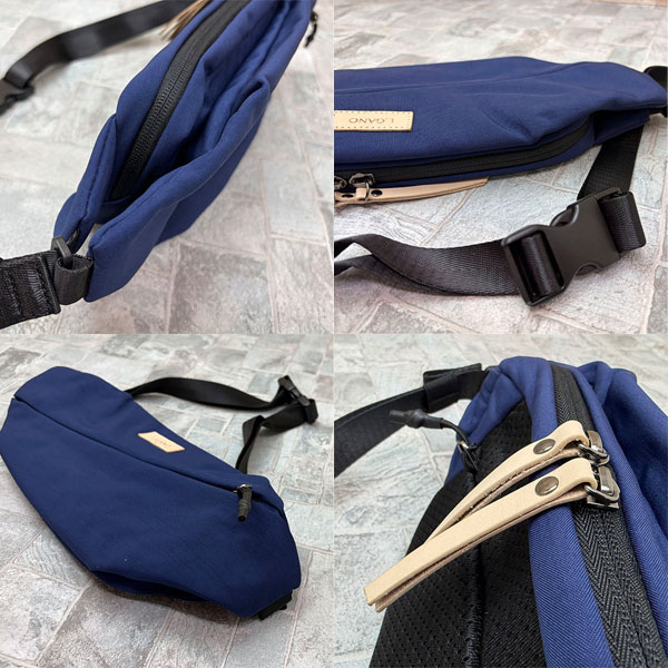 撥水軽量ウエストバッグ