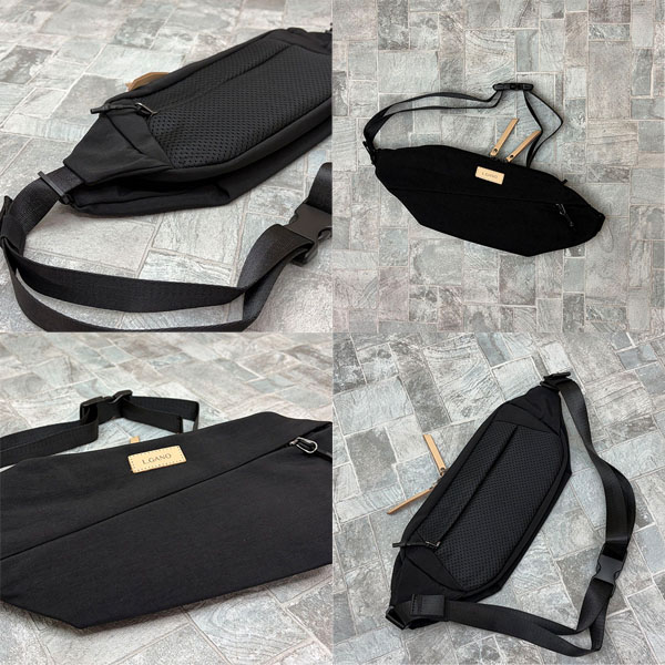 撥水軽量ウエストバッグ